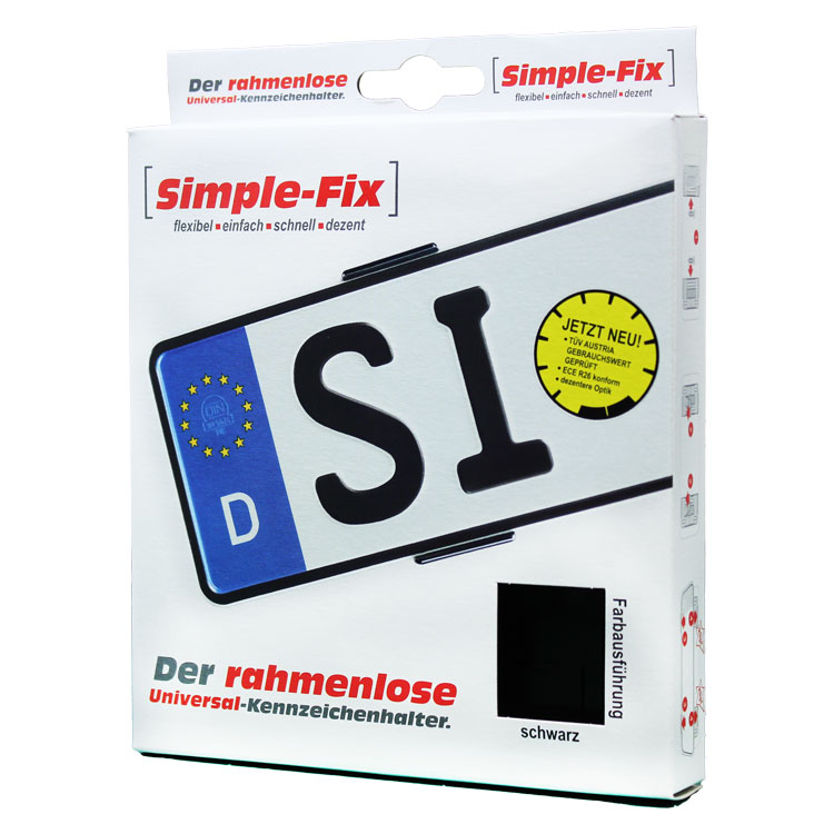 Simple Fix  Kennzeichenhalter für PKW-Kennzeichen  Rahmenlos #3